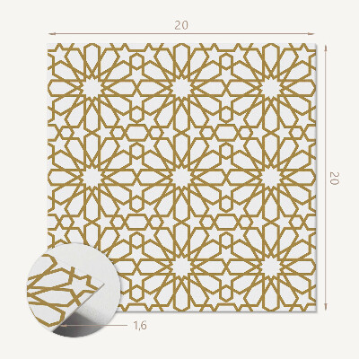 Vinyl fliesen selbstklebend Sternmotiv in geometrischen Formen