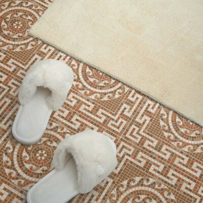 Pvc fliesen Kreisförmiges Mosaikmotiv