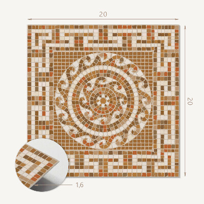 Pvc fliesen Kreisförmiges Mosaikmotiv