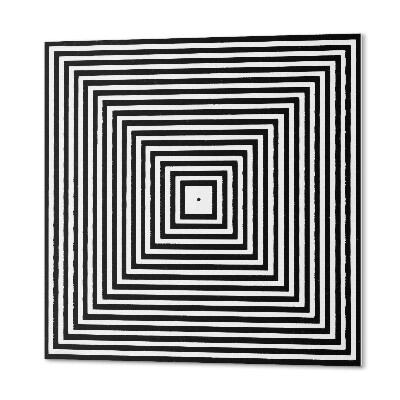 Vinyl fliesen Quadratisches konzentrisches Linienmotiv