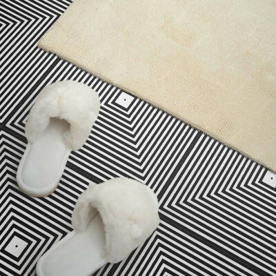 Vinyl fliesen Quadratisches konzentrisches Linienmotiv