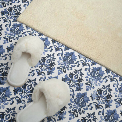 Vinyl fliesen selbstklebend Barockes Blumenmuster