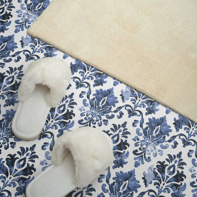 Vinyl fliesen selbstklebend Barockes Blumenmuster