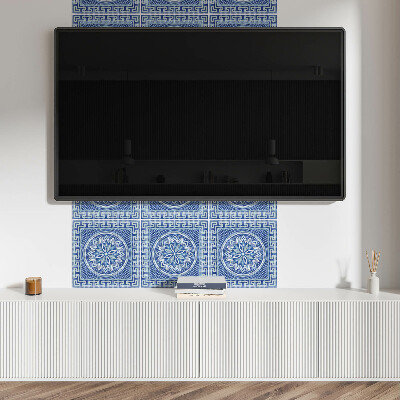 Vinyl fliesen selbstklebend Mosaikmuster mit floralem Motiv
