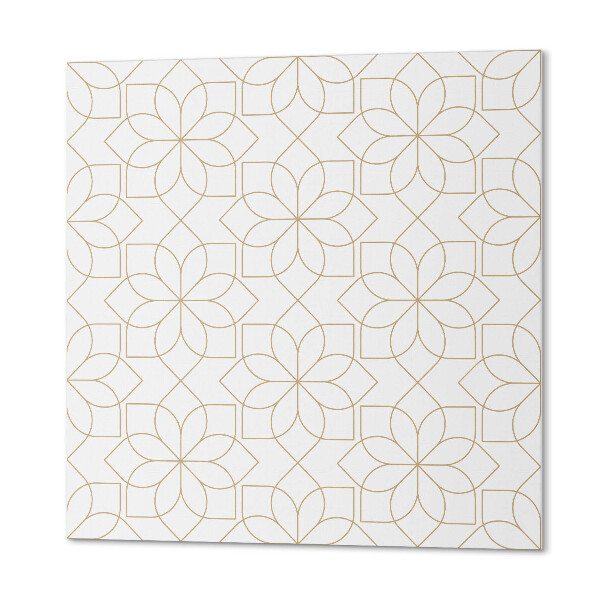 Pvc fliesen Blumenmuster in geometrischen Formen