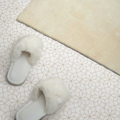 Pvc fliesen Blumenmuster in geometrischen Formen