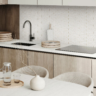 Pvc fliesen Blumenmuster in geometrischen Formen