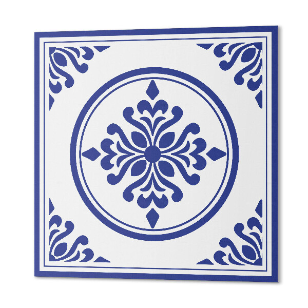 Vinyl fliesen selbstklebend Blumenmuster mit Kreisen