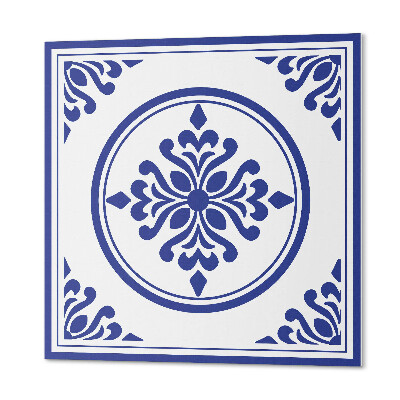 Vinyl fliesen selbstklebend Blumenmuster mit Kreisen