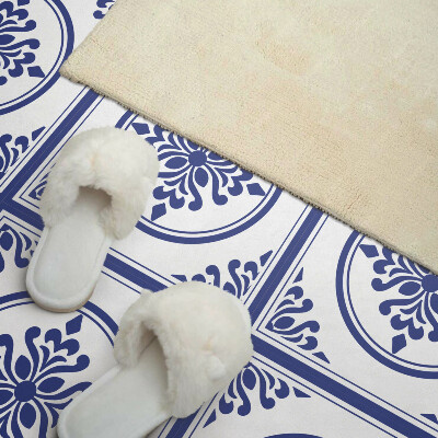 Vinyl fliesen selbstklebend Blumenmuster mit Kreisen