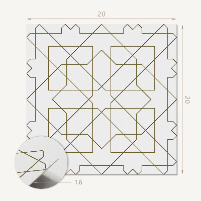 Vinyl fliesen Linienmuster in geometrischer Form