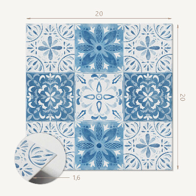 Pvc fliesen Blumenmotiv in stilvollen Fliesen