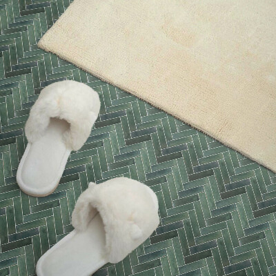 Pvc fliesen Dreidimensionale Fischgrätenstruktur