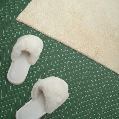 Pvc fliesen Fischgrätenmuster auf Fliesen