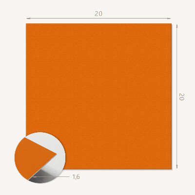Vinyl fliesen Orangefarbenes Farbmuster
