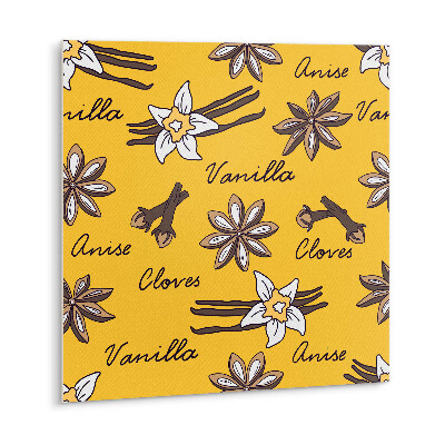 Vinyl fliesen selbstklebend Gelbe Vanillemotive