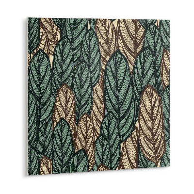PVC fliesen Gezeichnete Boho-Blätter