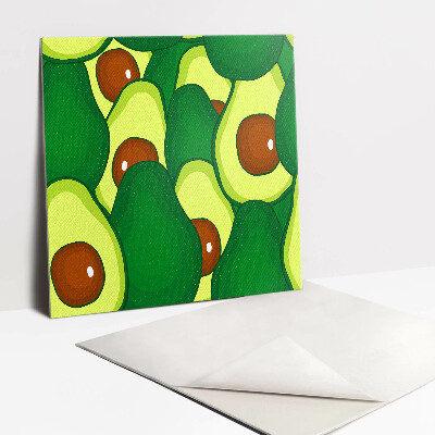 Vinyl fliesen Grüne Cartoon-Avocado