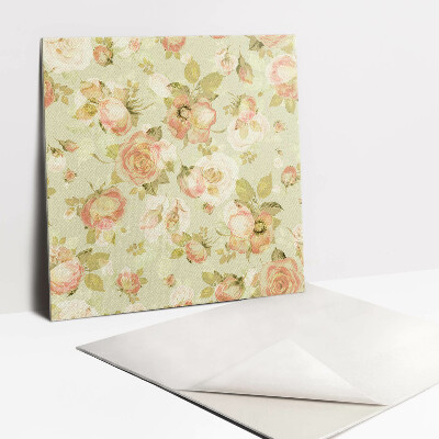 Vinyl fliesen Rosenblüten