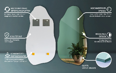 Spiegel unförmig moderner Stil