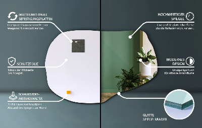 Unregelmäßiger spiegel einzigartig