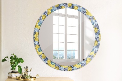 Spiegel mit Zierrahmen Blaue Blumen