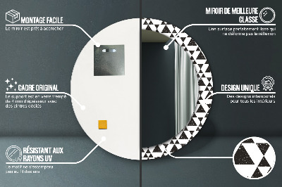 Bedruckter Spiegel Dreiecke-Geometrie