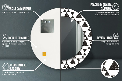 Bedruckter Spiegel Dreiecke-Geometrie