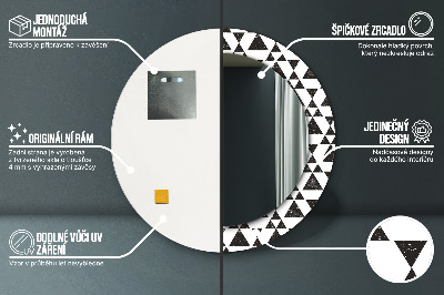 Bedruckter Spiegel Dreiecke-Geometrie