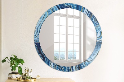 Dekorative Spiegel Blaue Marmorierung