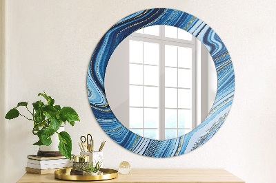 Dekorative Spiegel Blaue Marmorierung