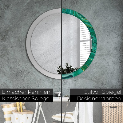 Bedruckter Spiegel Achat-Jaspis-Marmor