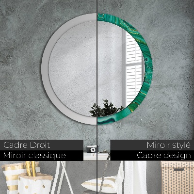 Bedruckter Spiegel Achat-Jaspis-Marmor