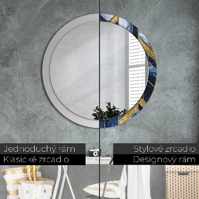 Bedruckter Spiegel Moderner Marmor
