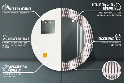 Dekorative Spiegel Geometrisches Punktmuster