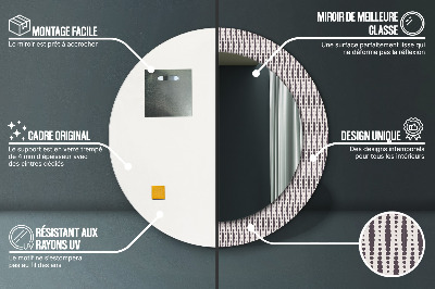 Dekorative Spiegel Geometrisches Punktmuster