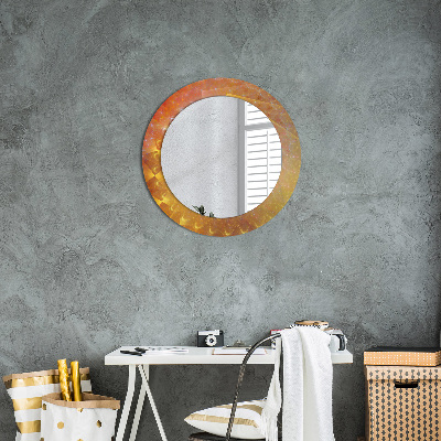 Spiegel mit Motivdruck Spiralabstraktion