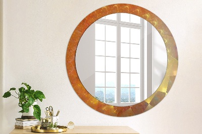 Spiegel mit Motivdruck Spiralabstraktion