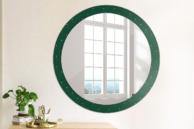 Bedruckte Spiegel Grüne Luxusvorlage