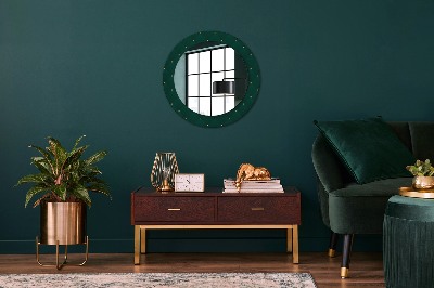 Bedruckte Spiegel Grüne Luxusvorlage