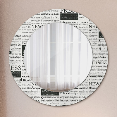 Dekorative Spiegel Muster aus Zeitungen