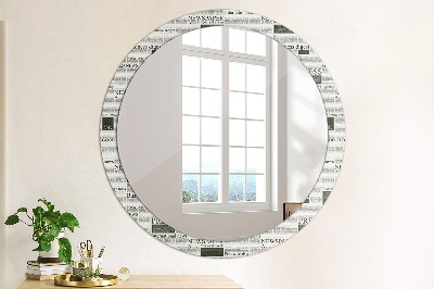 Dekorative Spiegel Muster aus Zeitungen