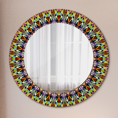 Spiegel mit Aufdruck Psychedelisches Mandala-Muster