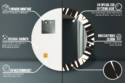 Bedruckte Spiegel Geometrieabstraktion