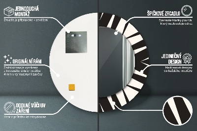 Bedruckte Spiegel Geometrieabstraktion