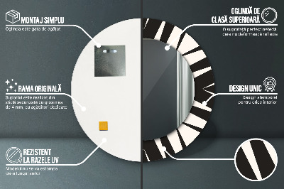 Bedruckte Spiegel Geometrieabstraktion