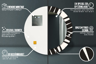 Bedruckte Spiegel Geometrieabstraktion