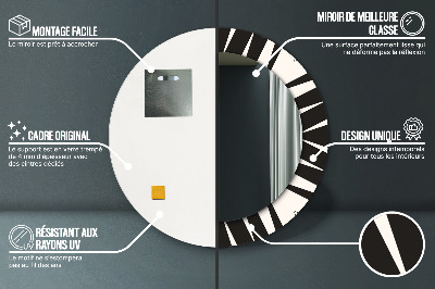 Bedruckte Spiegel Geometrieabstraktion