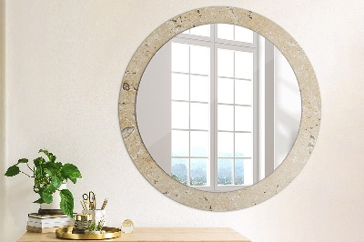 Spiegel mit Motivdruck Naturstein