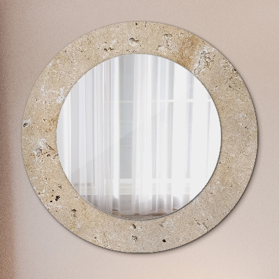 Spiegel mit Motivdruck Naturstein